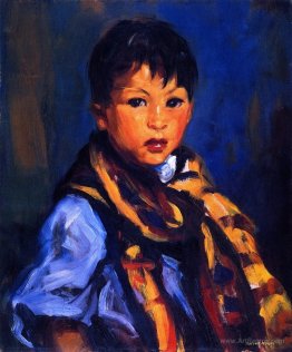 Boy with Plaid Scarf