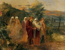 Returning from the burial of Christ