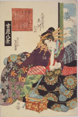 The Courtesan Tamagawa of the Maruebiya House