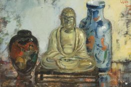 Buddha with two vases