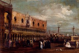 Venice, a View of the Piazzetta Looking South with the Palazzo D