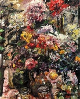 Still Life with Chrysanthemums and Amaryllis