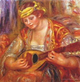 Woman with a mandolin