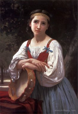 Gypsy Girl with a Basque Drum