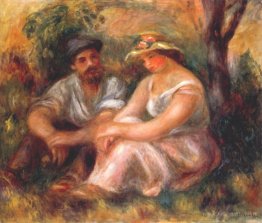 Seated couple