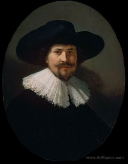 Portrait of a Man Wearing a Black Hat