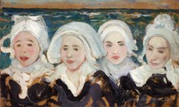 Four Breton Women at the Seashore