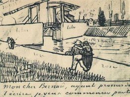 Drawbridge with Walking Couple