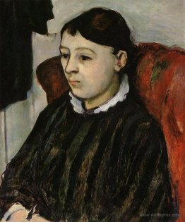 Madame Cezanne in a Striped Rob