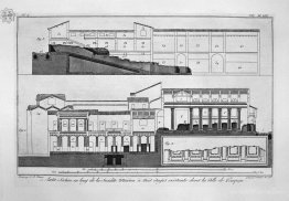 Plan of the first and third floors of the three-story house