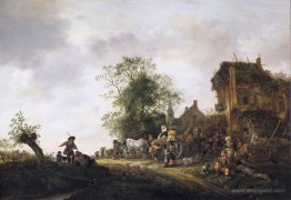 Travellers Outside an Inn