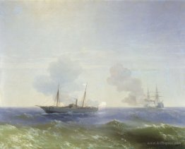 Battle of steamship Vesta and Turkish ironclad