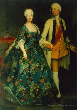 Princess Sophie Dorothea Marie with her ​​husband, Frederick Wil