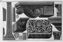 Shelf, capitals, friezes, etc.