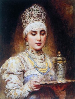 Boyaryshnya with a Tray