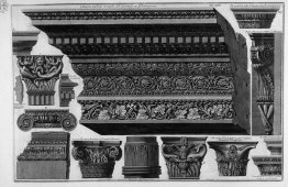 Architrave, frieze, cornice, various capitals (Saints Cosmas and