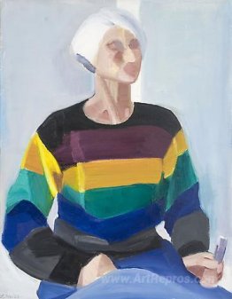 Self-Portrait in Striped Sweater