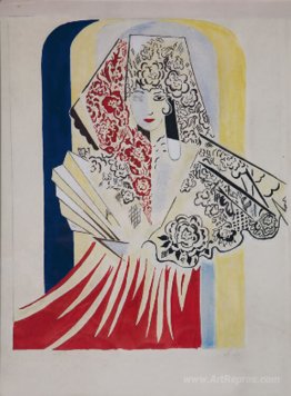 Project poster for the ballet by Manuel de Falla, El amor brujo