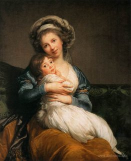 Self Portrait with Her Daughter, Julie