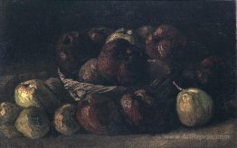 Still life with a basket of apples