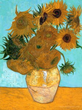 Still Life - Vase with Twelve Sunflowers