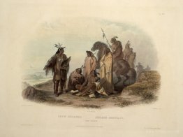 Crow Indians, plate 13 from volume 1 of `Travels in the Interior