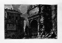 The Roman antiquities, t. 1, Plate XXXIV. Veduta with Arch of Ti