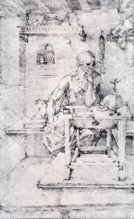 St. Jerome In His Study (Without Cardinal`s Robes)