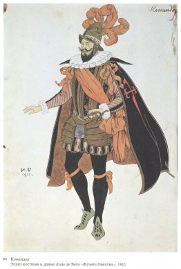 Costume design for the drama of Lope de Vega's "Fuente Ovejuna"