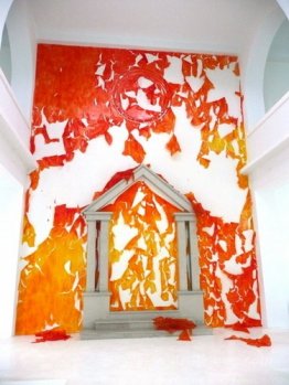 Orange film walls