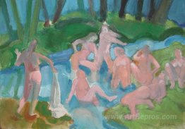 Bathers After Cezanne II