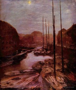 Friedrichsgracht by moonlight