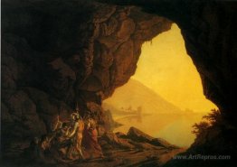 A Grotto in the Kingdom of Naples, with Banditti