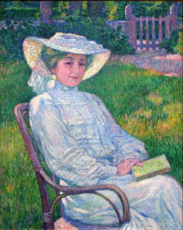 Lady in White, Portrait of Mrs. Théo Van Rysselberghe