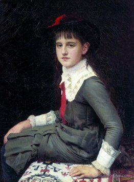 Portrait of Barbara Kirillovna Lemokh in childhood