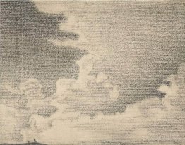 Sketch of landscape and clouds