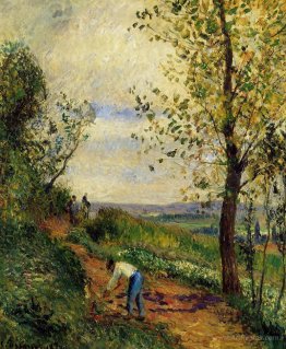 Landscape with a Man Digging