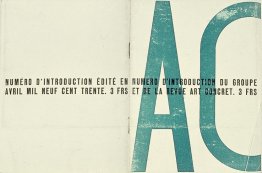 Cover of the launch issue of Art Concret