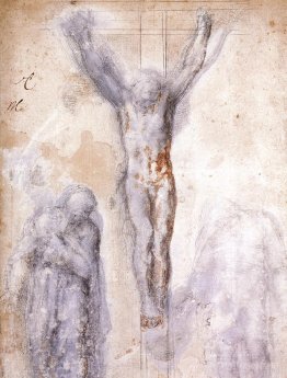 Study of "Christ on the Cross between the Virgin and St. John th