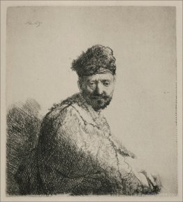 A Man with a Short Beard and Embroidered Cloak