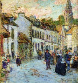 An Evening Street Scene, Pont Aven