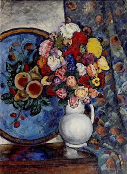 Still Life. Flowers in a Vase (with tray)