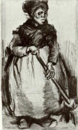 Peasant Woman with Broom