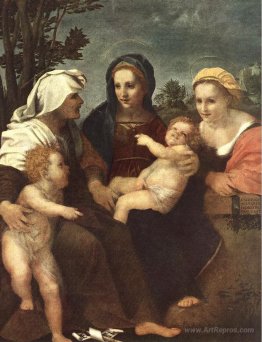 Madonna and Child with Sts Catherine, Elisabeth and John the Bap