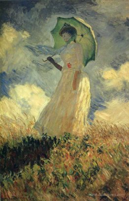 Woman with a Parasol (also known as Study of a Figure Outdoors (