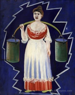 Woman with buckets