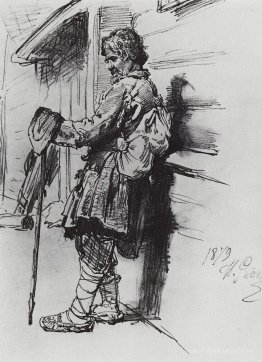 A beggar with a bag