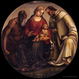 Virgin and Child with Sts Jerome and Bernard of Clairvaux