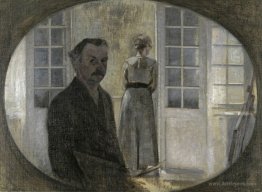 Double portrait of the artist and his wife seen through a mirror