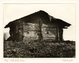 Shed on Alpine pass Col de la Croix, Canton Vaud Switzerland